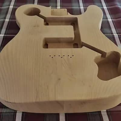Woodtech Routing - 2 pc Alder - Arm & Belly Cut - Deluxe Telecaster Body - Unfinished image 3