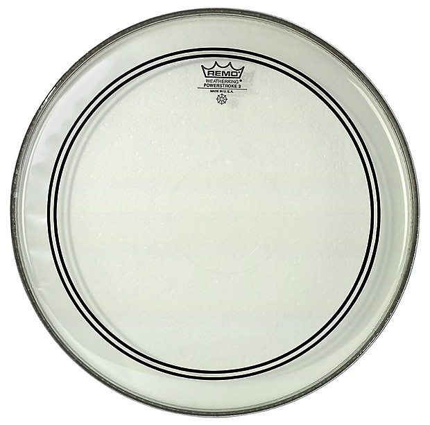 Remo Powerstroke P3 Clear Bass Drum Head 24" image 1