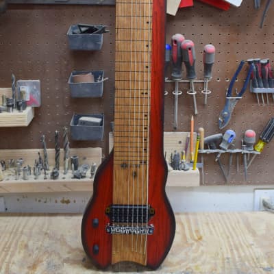 Left Handed - 8-String - Cherry Red Burst - Lap Steel Guitar - Satin Relic Finish - USA Made - C13th Tuning for sale