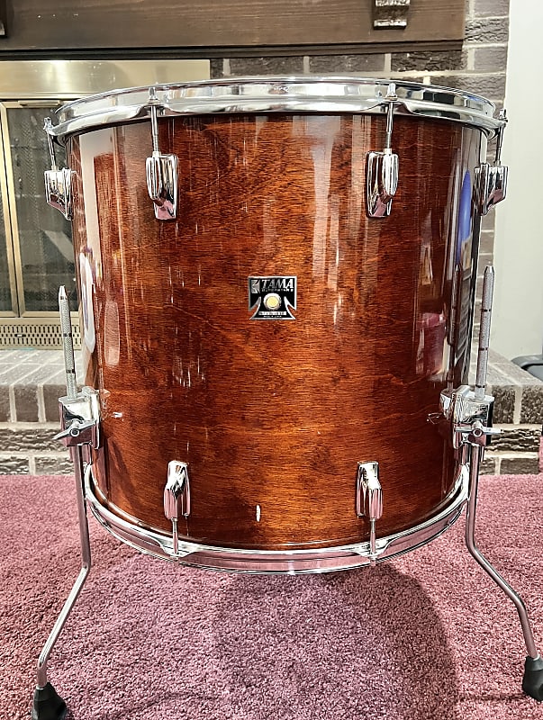 Tama Superstar Floor Tom 20x18 1982 Super Mahogany Reverb