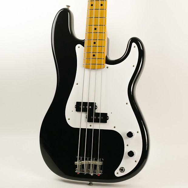 1996 Fender Made in Japan '57 Precision Bass Black w/ Lollar