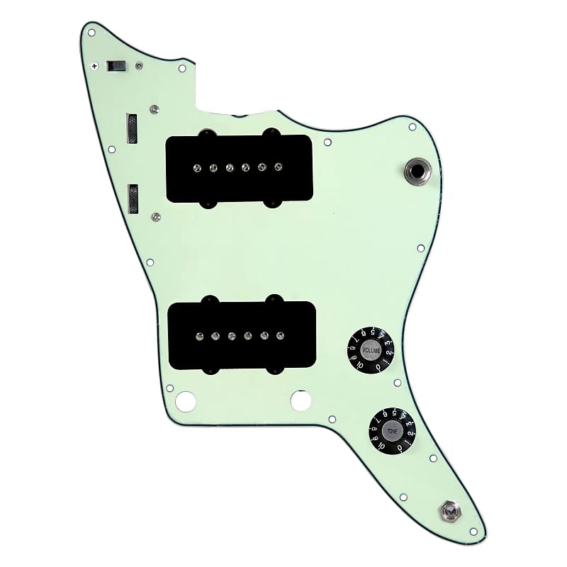 920D Custom Jazzmaster Vintage Loaded Pickguard Black on Mint Green image 1