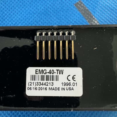 EMG 40TW Bass Pickup Set 2016 - Black image 5