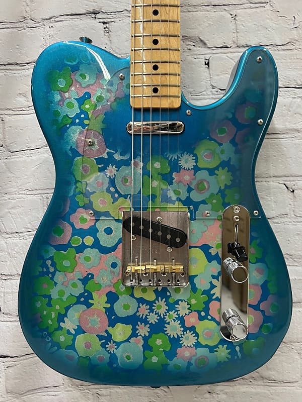 Fender 2008 Made in Japan Blue Flower Telecaster with case - Paisley Like