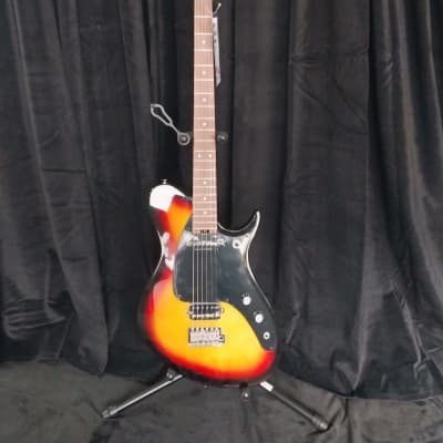 1985 Aria Pro II RS Inazuma Tiger Animal Print Guitar Orange