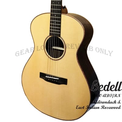 Bedell Coffee House Orchestra Natural Adirondack spruce & Indian rosewood handmade guitar image 7