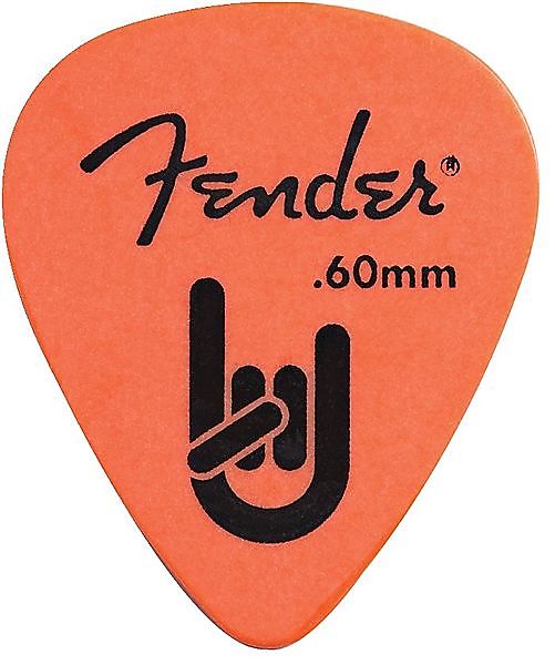 Fender Rock On Pick Pack médiator jaune 0.73 mm (lot de 12)