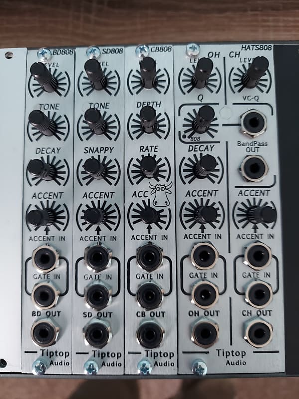 Tiptop Audio BD 808, SD808, CB808, HATS808 Reverb