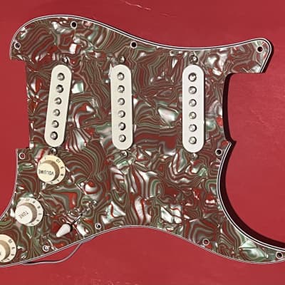 Fender Squier 2011 Affinity Loaded Pickguard SSS Swirl Red image 1