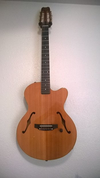 Yamaha aex500n Natural electric nylon guitar rare | Reverb