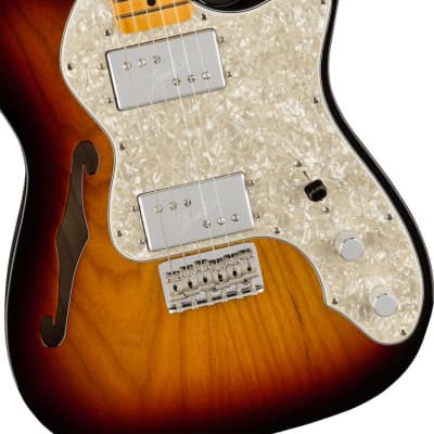 Fender American Vintage II 1972 Telecaster Electric Guitar Thinline Maple Fingerboard, 3-Color Sunburst image 3