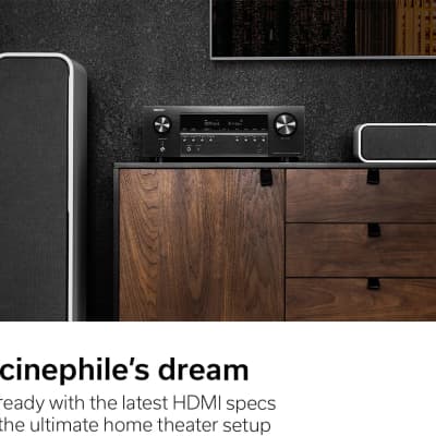 Denon AVR-S760H 7.2 Ch AVR - 75 W/Ch (2021 Model), Advanced 8K Upscaling, Dolby Atmos Height Virtualization, DTS Virtual:X & More, Wireless Streaming, Built-in HEOS, Amazon Alexa Voice Control image 3