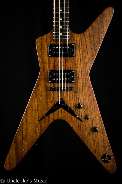 Used Dean ML X Electric Guitar Natural Wood