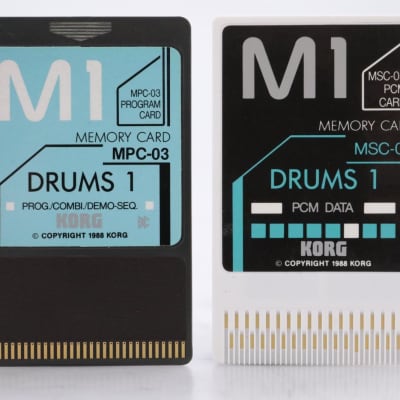 Korg MSC-3S / MSC-03 Drums 1 PCM Data Card for Korg M1 #44178 image 2