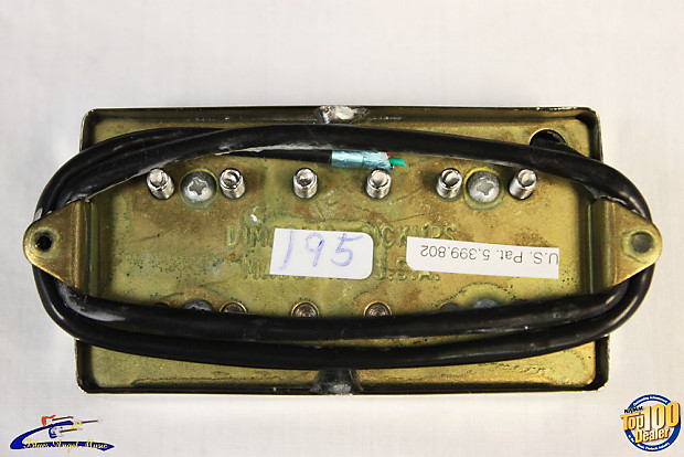 【単品】DiMarzio PAF Classic Bridge DP 195 DiMarzio DP195 PAF Classic for Excalibur Indus neck