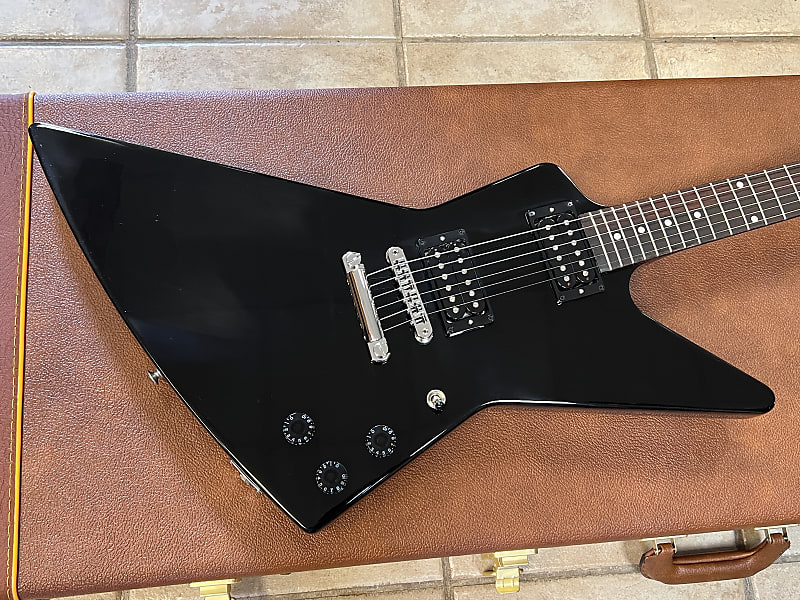 2023 Gibson USA 80s Explorer Electric Guitar Ebony w case | Reverb