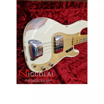 Fender Custom Shop 58 Precision Bass Heavy Relic Maple Neck Vintage White image 17