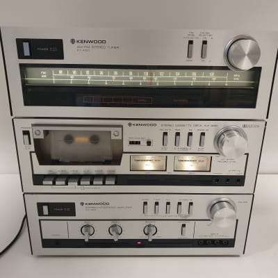 Kenwood KA-300 Amplifier - KX-400 Cassette deck - KT-400 Tuner - Nice Serviced set image 2
