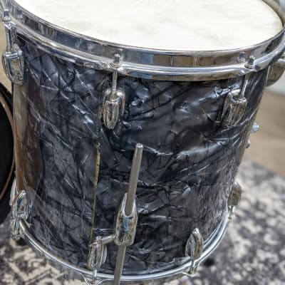 Slingerland 4-Piece Black Diamond Pearl Drum Set image 15
