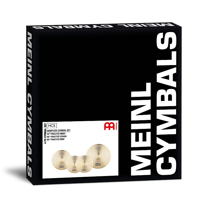 Meinl Cymbals HCS Complete Practice Cymbal Set with Quiet Volume for Drums — Low Noise Durable Brass Alloy and Musical Tone image 1