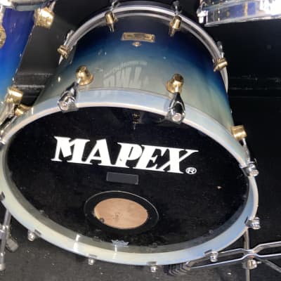 Mapex Orion 6 pc Kit w/ Gold Lugs - Blue Fade-FREE shipping! Daves Music & Thrift image 4