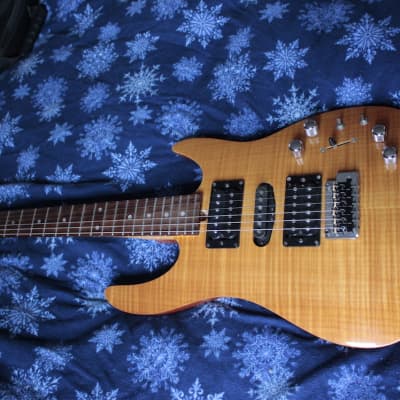 Brian Moore iGuitar Original Roland GK 13 Pin Synth System Pickup Amber Flame Top Gorgeous Player for sale