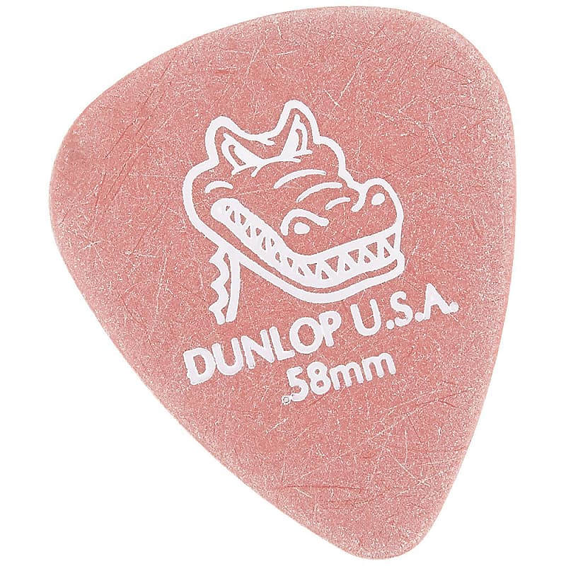 Dunlop 417P.58 - Gator Grip Standard Guitar Picks, Red, 0.58mm (12-Pack) 1-Dozen image 1