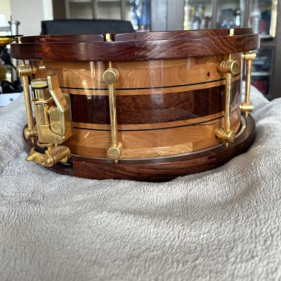 Stanbridge Cherry and Snakewood Snare drum 2007 - Cherry and | Reverb