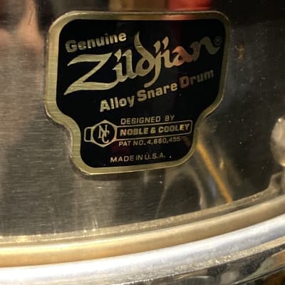 Zildjian/Noble & Cooley - 14x4 5/8" Snare Drum 1989 - Bronze Alloy, Rare! image 2