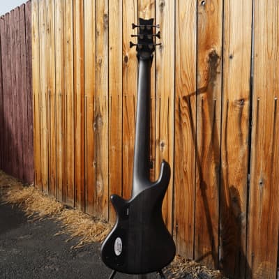 Schecter DIAMOND SERIES Stiletto Studio-6  - See Thru Black Satin 6-String Electric Bass Guitar image 4