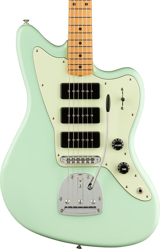 Fender Noventa Jazzmaster® Electric Guitar, Maple Fingerboard, Surf Green image 1