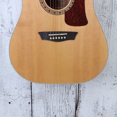 Washburn D10SCE Dreadnought Cutaway Acoustic Electric Guitar Solid Top Natural for sale