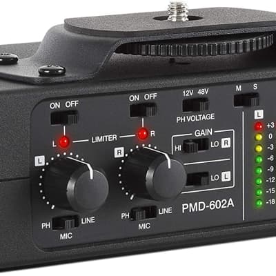 Marantz - PMD-602A - 2-channel DSLR Audio Interface - Black image 1