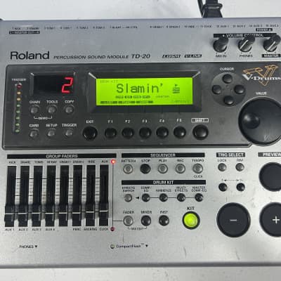 Roland TD-20 Drum Sound Module + new battery & pots”