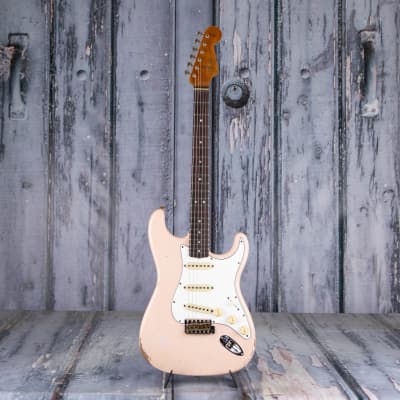 Fender Custom Shop Limited Edition 1964 Straotcaster Relic, Super Faded Aged Shell Pink image 4
