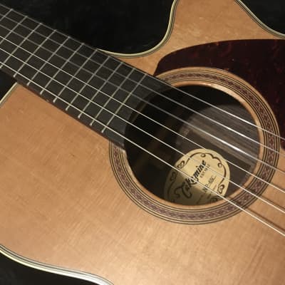 Takamine NP-65C classical electric guitar 1993 Natural solid cedar and rosewood guitar Japan image 7