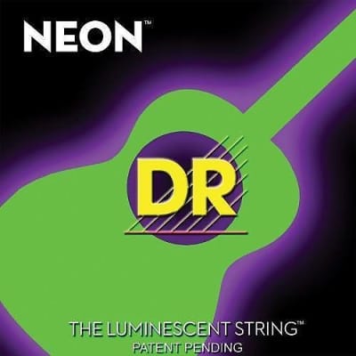 DR NGA-11 Neon Green Acoustic Guitar Strings gauges 11-50 image 2