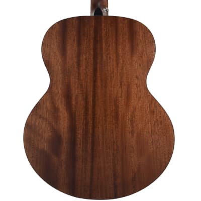 Sawtooth Mahogany Series Left-Handed Solid Mahogany Top Acoustic-Electric Jumbo Guitar with Padded Gig Bag and Pick Sampler image 6