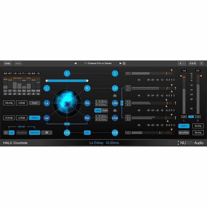 NuGen Audio Halo Downmix Surround To Stereo Downmixer Plug-In | Reverb