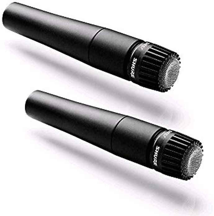 Shure SM57-LC Cardioid Dynamic Instrument Microphone - 2 Pack (40 to 15,000 Hz) image 1