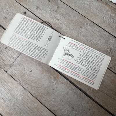 1966-1969 Fender Kingman Concert Palomino Instruction Manual Hang Tag Rare Vintage CBS Collector image 4