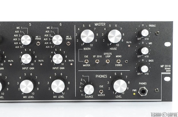 Rane MP 2016 Rotary Knob 6 Channel DJ Mixer w/ Power Supply