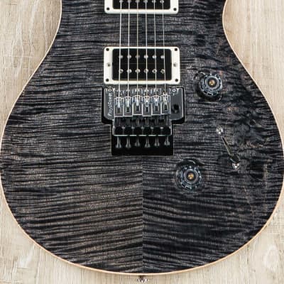 PRS Paul Reed Smith Custom 24 "Floyd" 10-Top Guitar, Ebony Fretboard, Charcoal image 2