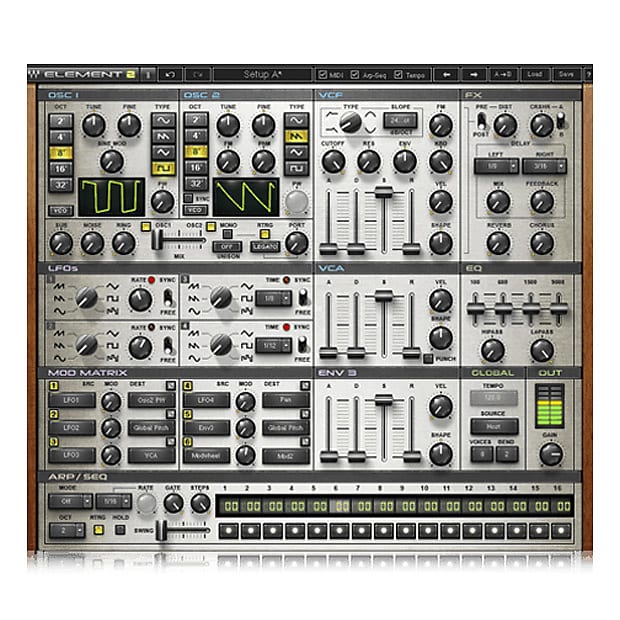 Virtual deals analog synth