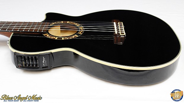 Crafter CTS155C/BK Acoustic-Electric Classical Thinline | Reverb