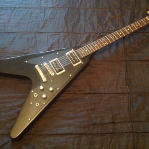 1979 Greco Japan Vintage Flying V FV600B All Black with OHSC