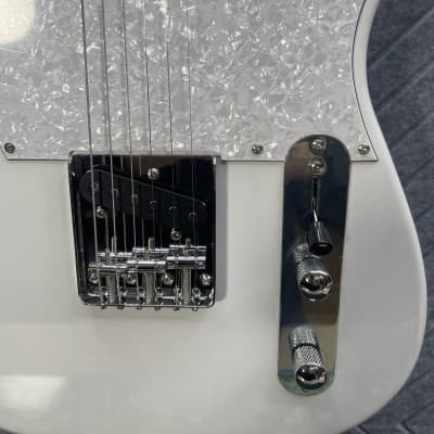 Harley Benton TE-30 BE White SkunkWerx In USA FretWerx Fret Polish and Setup image 4