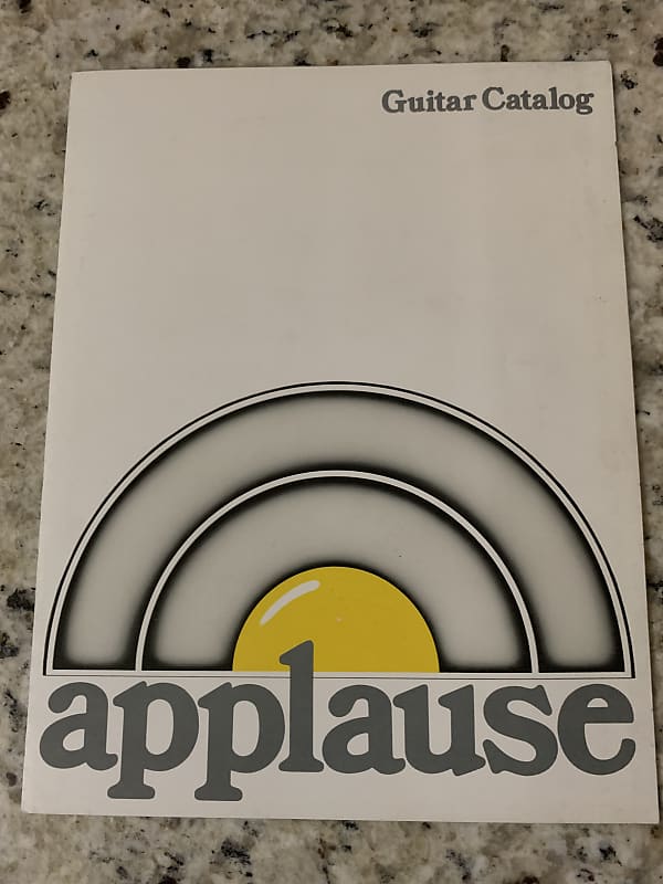 Applause Guitar Catalog & Price List 1980 Reverb