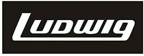 Ludwig White Bass Drum Logo Decal Block Logo 2x55 Reverb 9063