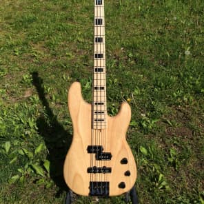 Fender Warmoth Precision Bass short scale 2014 Natural Ash image 1